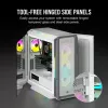 CORSAIR Mid-Tower ATX PC skriňa - iCUE 5000T - RGB temperované sklo - biela