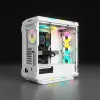 CORSAIR Mid-Tower ATX PC skriňa - iCUE 5000T - RGB temperované sklo - biela