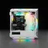 CORSAIR Mid-Tower ATX PC skriňa - iCUE 5000T - RGB temperované sklo - biela