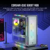 CORSAIR Mid-Tower ATX PC skriňa - iCUE 5000T - RGB temperované sklo - biela