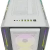CORSAIR Mid-Tower ATX PC skriňa - iCUE 5000T - RGB temperované sklo - biela