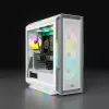 CORSAIR Mid-Tower ATX PC skriňa - iCUE 5000T - RGB temperované sklo - biela