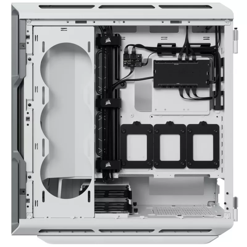 CORSAIR Mid-Tower ATX PC skriňa - iCUE 5000T - RGB temperované sklo - biela