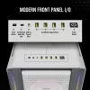 CORSAIR Mid-Tower ATX PC skriňa - iCUE 5000T - RGB temperované sklo - biela