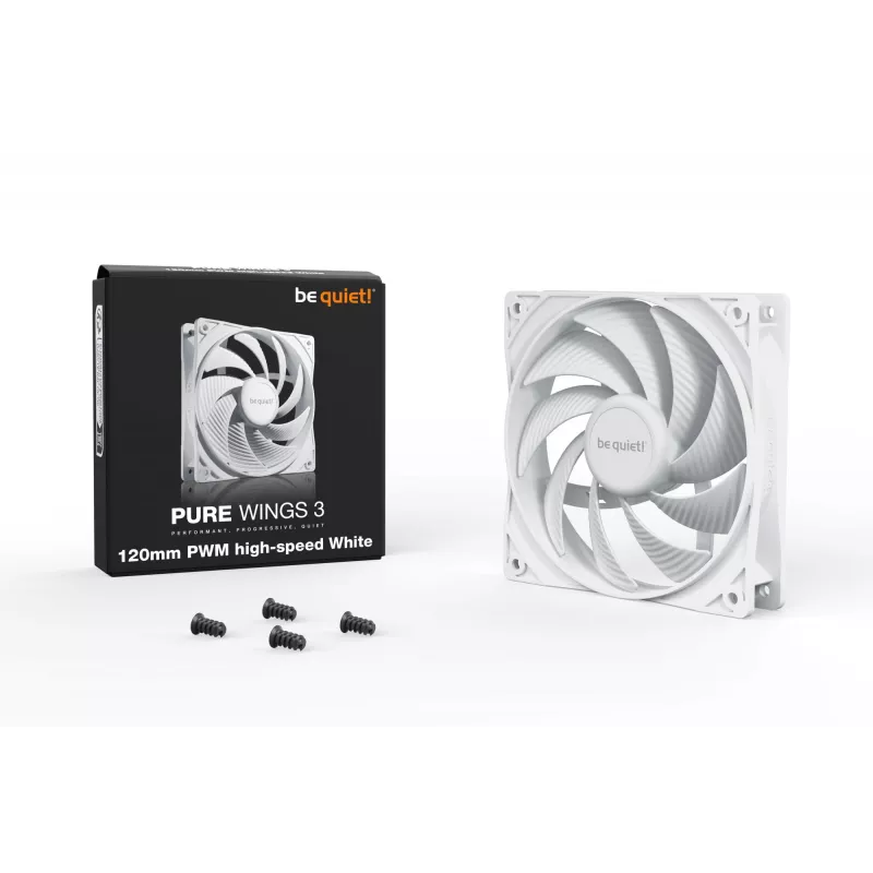 be quiet Pure Wings 3 120mm PWM high-speed biely počítačový ventilátor 12 cm 1 kus
