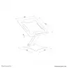Neomounts DS20-740BL1 stojan na notebook 11-15 inch - výškovo nastaviteľný - skladací - kompaktný - univerzálny