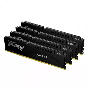 Kingston Technology FURY Beast 128GB 5200MT/s DDR5 CL40 DIMM (sada 4) čierny XMP
