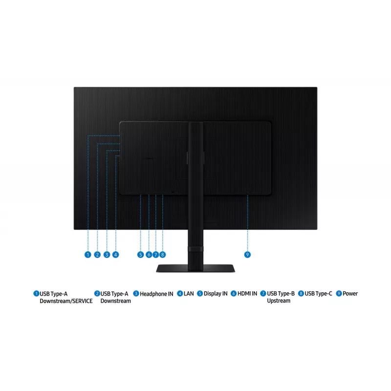 Samsung S80UD počítačový monitor 81,3 cm (32 inch) 3840 x 2160 pixelov 4K Ultra HD LCD čierny