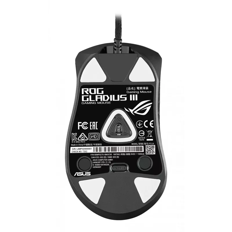 ASUS ROG Gladius III myš herná pravá USB Type-A optická 19000 DPI