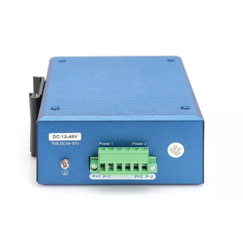 DIGITUS priemyselný 8+2-portový Fast Ethernet switch 8 portov FE RJ45 2 GE SFP porty