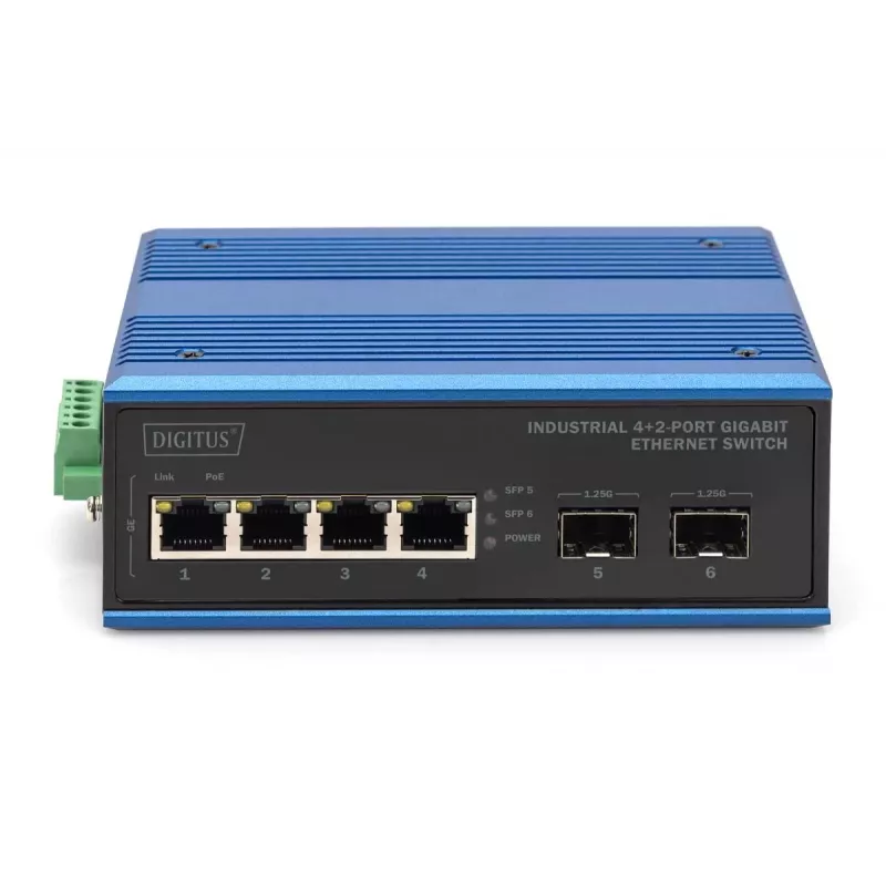 Nespravovaný switch Digitus DN-651148 4+2-portový Gigabit Ethernet