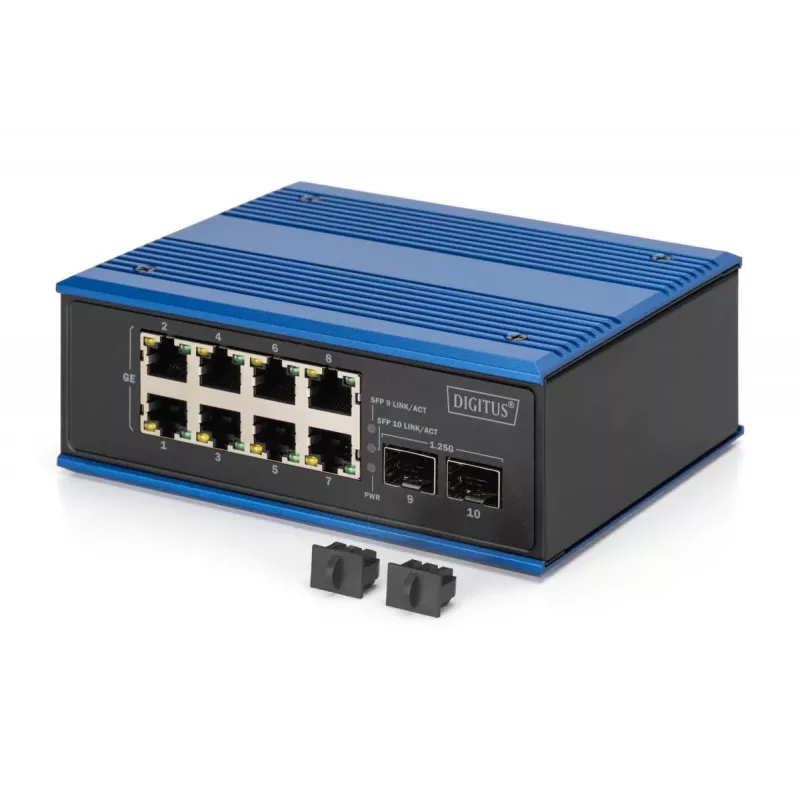 Nespravovaný switch DIGITUS DN-651150 8 Gigabit Ethernet portov 2 SFP moduly