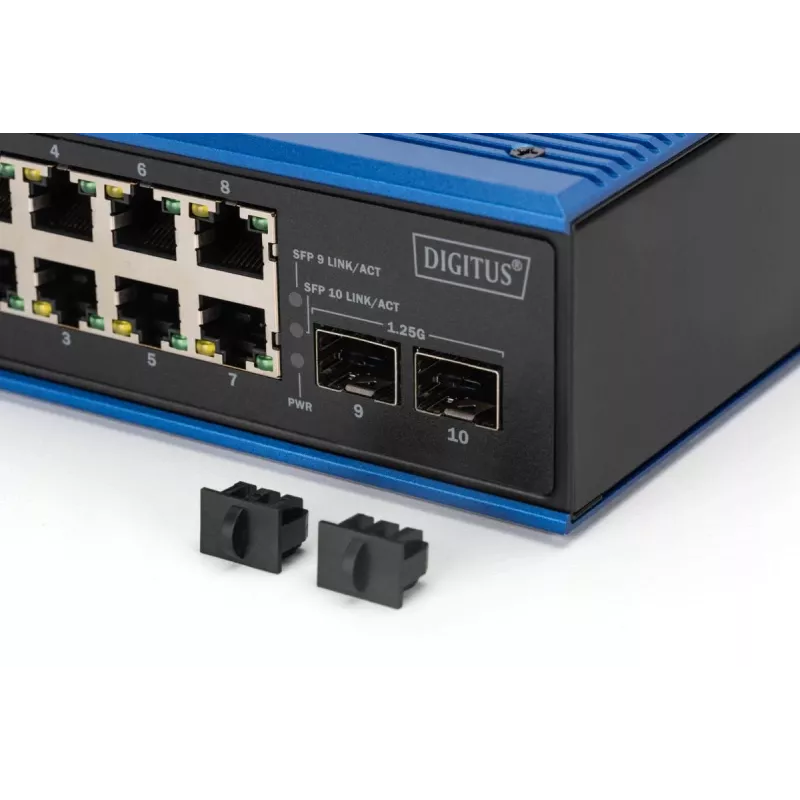 Nespravovaný switch DIGITUS DN-651150 8 Gigabit Ethernet portov 2 SFP moduly