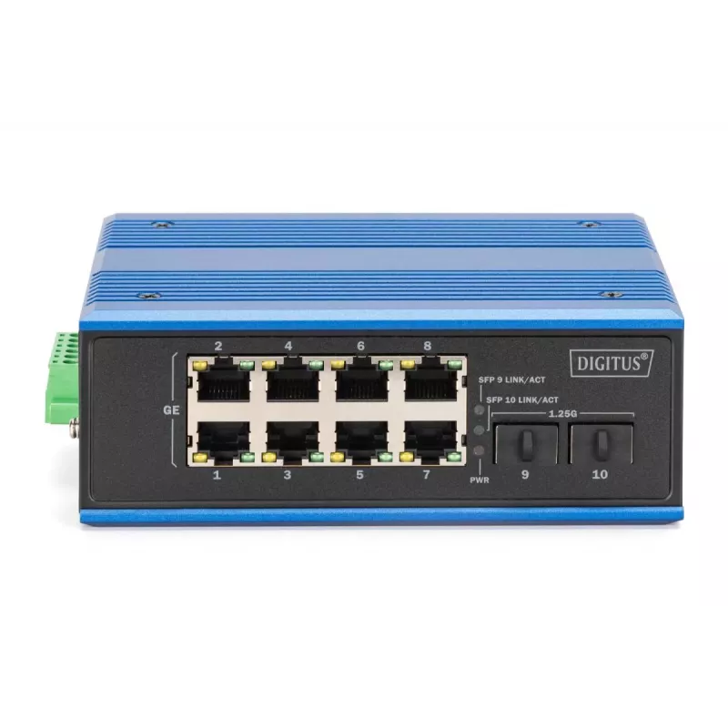 Nespravovaný switch DIGITUS DN-651150 8 Gigabit Ethernet portov 2 SFP moduly