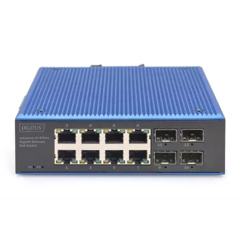 Nespravovaný switch DIGITUS DN-651153 8-portový Gigabit Ethernet PoE