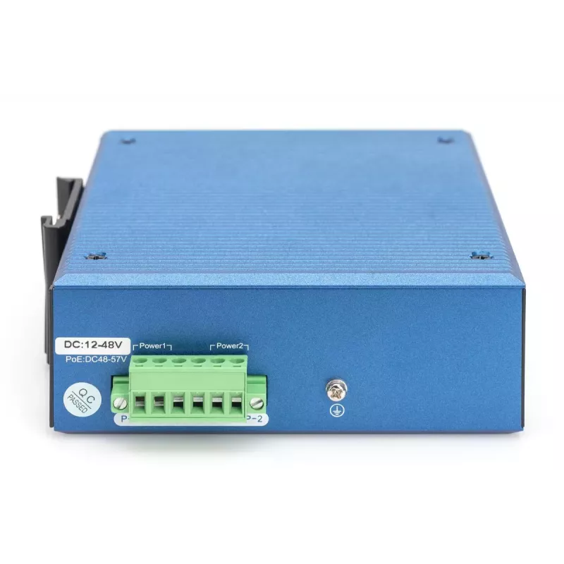 DIGITUS priemyselný 8+2-portový L2 managed Gigabit Ethernet switch 8x GE RJ45 + 2 SFP porty