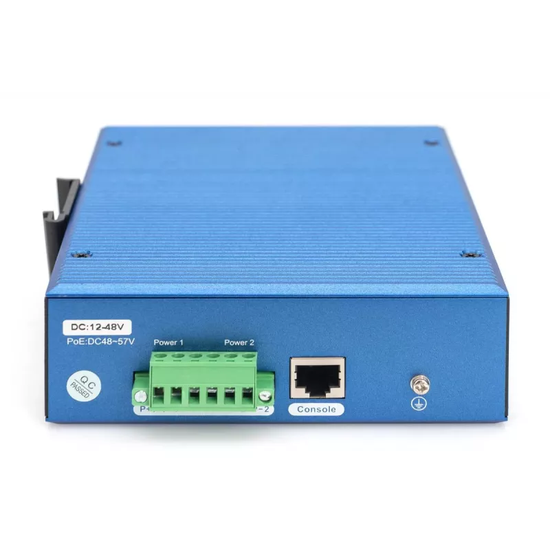 DIGITUS priemyselný 8+4 SFP+ portový L3 managed Gigabit Ethernet switch 8xGE RJ45 + 4 SFP+ porty