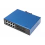 Priemyselný spravovateľný switch Digitus DN-651161 L3 Gigabit PoE, 8+4 uplinkové porty 10G