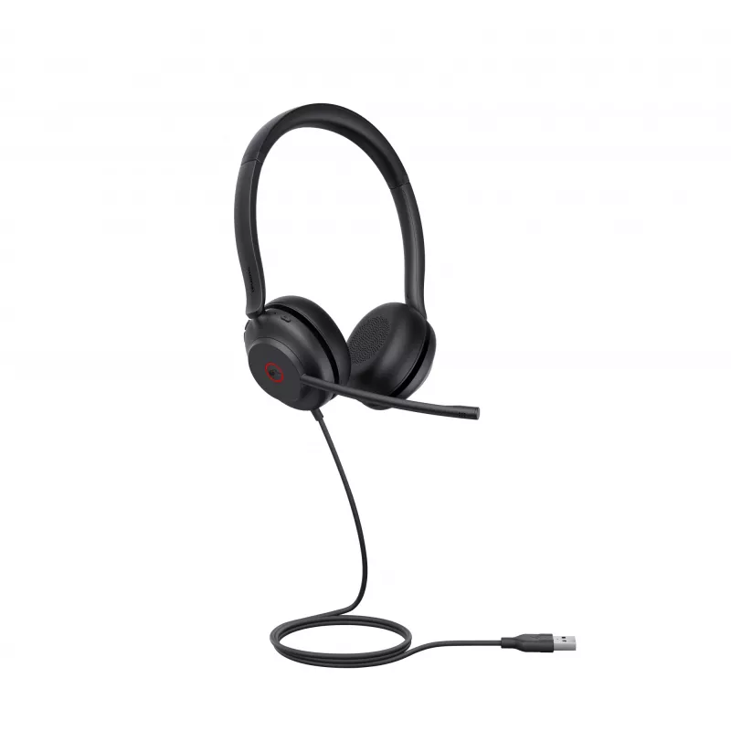 Yealink UH35 Dual Teams USB-A headset, káblový, kancelária/call centrum, 20 - 20000 Hz, 139,5 g, headset, čierna