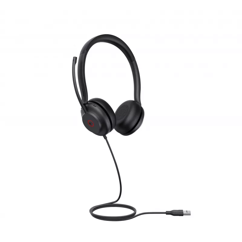 Yealink UH35 Dual Teams USB-A headset, káblový, kancelária/call centrum, 20 - 20000 Hz, 139,5 g, headset, čierna