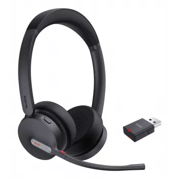 Yealink WH64 Hybrid Dual UC headset bezdrôtový s hlavovým mostom kancelária/call centrum Micro-USB Bluetooth čierna