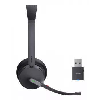 Yealink WH64 Hybrid Dual UC headset bezdrôtový s hlavovým mostom kancelária/call centrum Micro-USB Bluetooth čierna