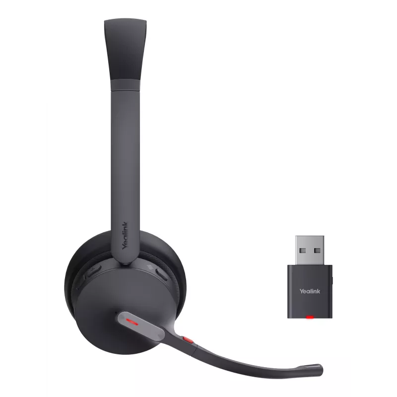 Yealink WH64 Hybrid Dual UC headset bezdrôtový s hlavovým mostom kancelária/call centrum Micro-USB Bluetooth čierna
