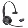 Yealink WH64 Hybrid Mono UC headset bezdrôtový s hlavovým mostom kancelária/call centrum Micro-USB Bluetooth čierna