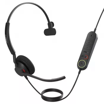 Jabra Engage 40 - (Inline Link) USB-A UC mono, káblový, kancelária/call centrum, 50 - 20000 Hz, 45 g, headset, čierna
