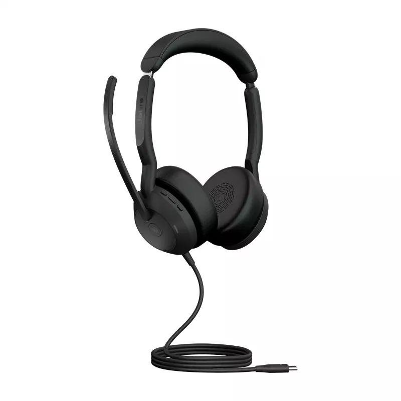 Jabra Evolve2 50 - USB-C MS stereo, káblový, 20 - 20000 Hz, kancelária/call centrum, 127 g, headset, čierna