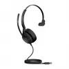 Jabra Evolve2 50 USB-A MS Mono headset, káblový a Bluetooth, 20 - 20000 Hz, kancelária/call centrum, 99 g, čierny