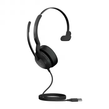 Jabra Evolve2 50 – USB-A MS Mono, káblový, 20 – 20000 Hz, kancelária/call centrum, 127 g, headset, čierna