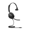 Jabra Evolve2 40 SE USB-C, UC Mono (vrátane predlžovacieho kábla)