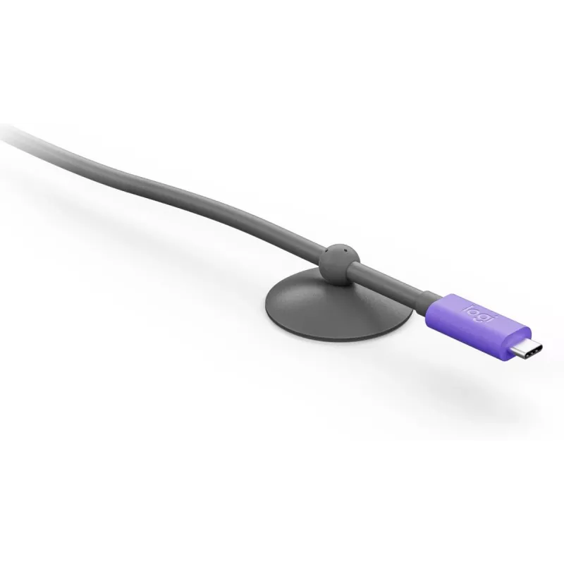 USB kábel Logitech 952-000195 USB 3.2 Gen 2 5 m USB-C grafitová fialový