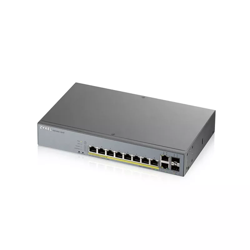Zyxel GS1350-12HP-EU0101F sieťový switch Managed L2 Gigabit Ethernet (10/100/1000) Power over Ethernet (PoE) sivý