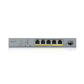 Zyxel GS1350-6HP-EU0101F sieťový switch Managed L2 Gigabit Ethernet (10/100/1000) Power over Ethernet (PoE) sivý