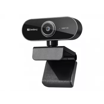 Sandberg USB webkamera Flex 1080P HD, 2 MP, 1920 x 1080 pixelov, Full HD, 30 fps, USB, čierna
