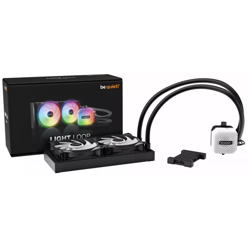 be quiet! LIGHT LOOP 240mm čierny procesorový all-in-one kvapalinový chladič 12 cm 1 ks