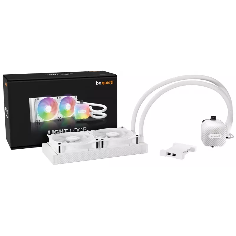 be quiet! LIGHT LOOP 240mm White procesorový all-in-one kvapalinový chladič 12 cm 1 ks