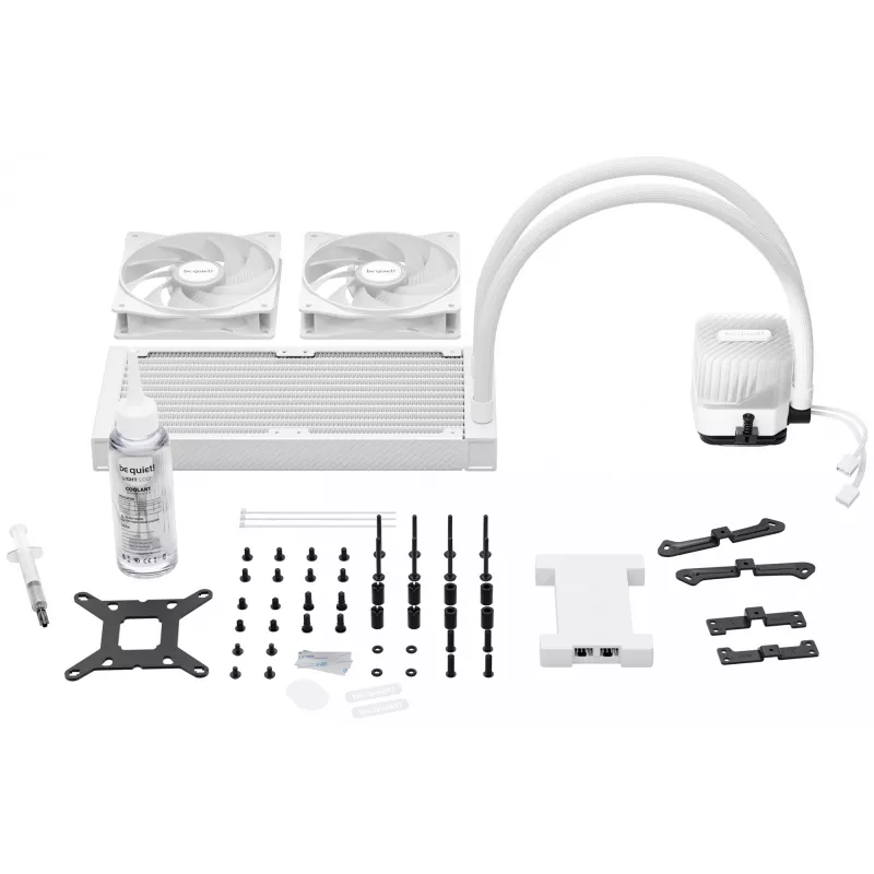 be quiet! LIGHT LOOP 240mm White procesorový all-in-one kvapalinový chladič 12 cm 1 ks