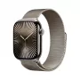 APPLE Watch Series 10 GPS + Cellular 46mm puzdro Natural Titanium s Natural Milanese Loop - S/M