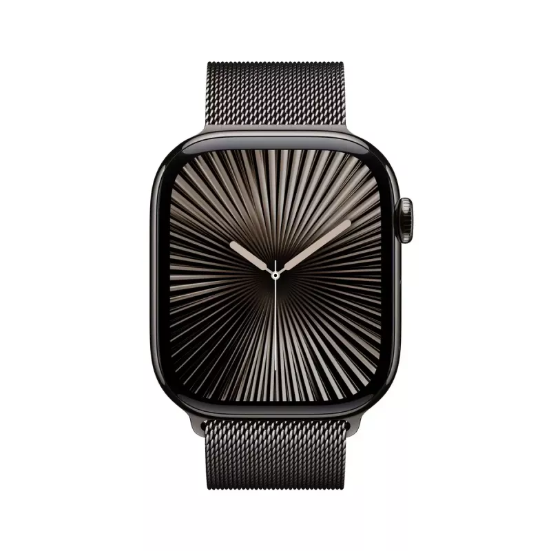 Smartwatch Apple Watch Series 10 GPS + Cellular 46mm puzdro Slate Titanium so Slate Milanese Loop - S/M