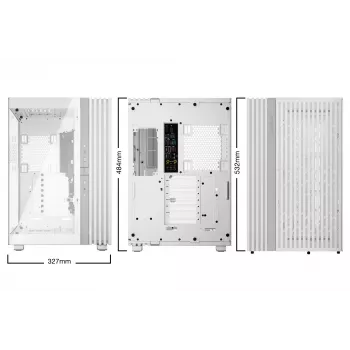 PC skriňa be quiet! LIGHT BASE 900 DX biela Full Tower — podpora ATX/EATX, sklenený bočný panel, Multi-RGB, max. GPU 495 mm, výška CPU chladiča 190 mm