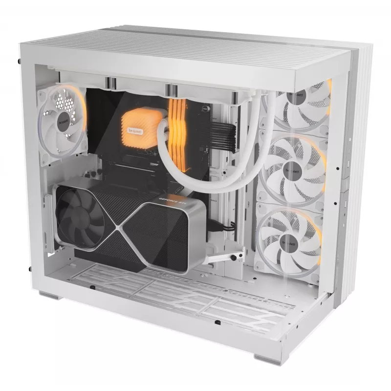 PC skriňa be quiet! LIGHT BASE 900 DX biela Full Tower — podpora ATX/EATX, sklenený bočný panel, Multi-RGB, max. GPU 495 mm, výška CPU chladiča 190 mm