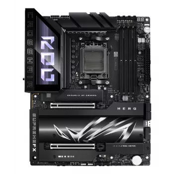 Základná doska ASUS ROG CROSSHAIR X870E HERO — AMD X870E, Socket AM5, ATX, 4× DDR5 DIMM, 192 GB, Wi‑Fi 7, Bluetooth 5.4