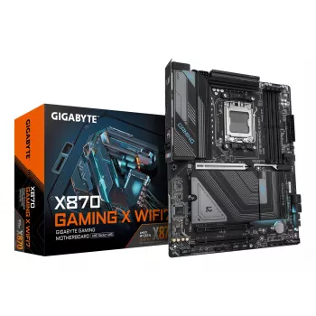 GIGABYTE X870 GAMING X WIFI7 základná doska - podporuje AMD Ryzen 9000 CPU, 16+2+2 fáz VRM, až do 8000 MHz DDR5 (OC), 1xPCIe 5.0 + 2xPCIe 4.0, Wi-Fi 7, 2.5GbE LAN, USB 4