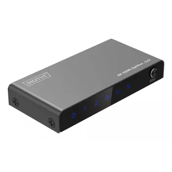 DIGITUS 1x2 HDMI rozbočovač 4K/60Hz HDCP 2.2 EDID Control