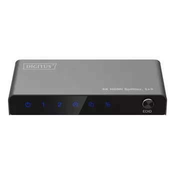 DIGITUS 1x2 HDMI rozbočovač 4K/60Hz HDCP 2.2 EDID Control