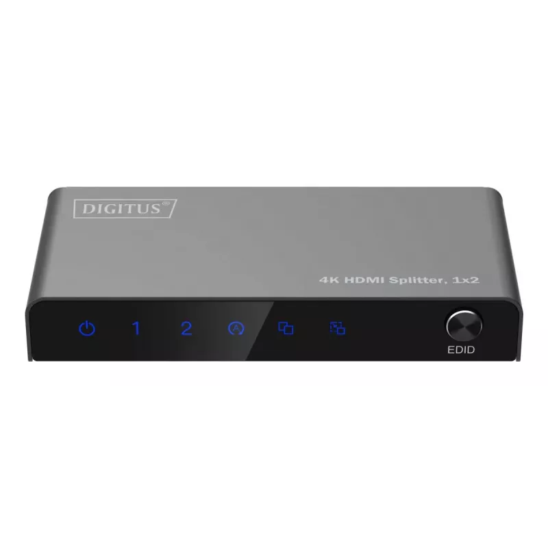 DIGITUS 1x2 HDMI rozbočovač 4K/60Hz HDCP 2.2 EDID Control