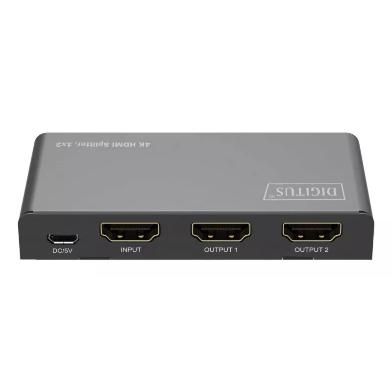DIGITUS 1x2 HDMI rozbočovač 4K/60Hz HDCP 2.2 EDID Control